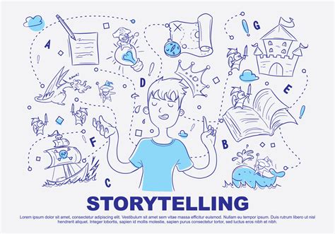 Storytelling Doodle Vector Illustration Download Free