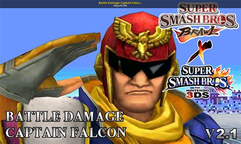 Battle Damage Captain Falcon V21 Super Smash Bros 3ds Mods