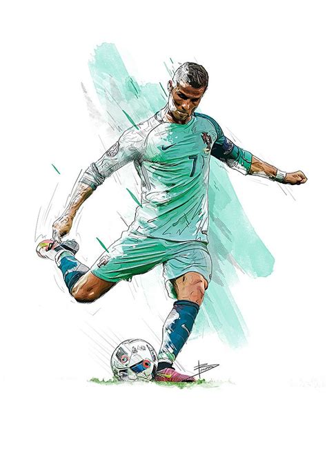 Ronaldo Portugal Players Uefa Euro 2016 On Behance Soccer Drawing