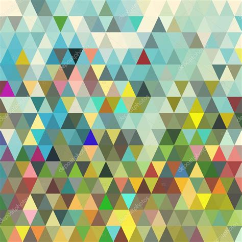 Abstract Geometric Triangle Seamless Pattern Abstract Colorful