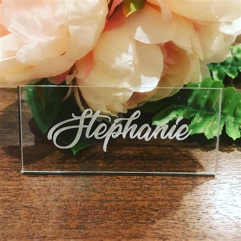 Clear Acrylic Place Cards Perspex Seating Wedding Name Etsy Australia