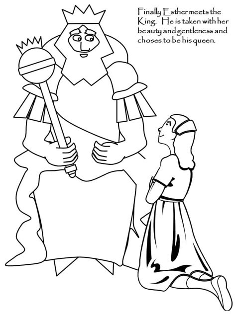 Esther And The King Coloring Page Download Print Or Color Online For
