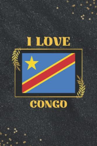 I Love Congo Notebook Elegant Gold And Black Notebook For Congo Lovers