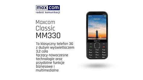 Prezentacja Maxcom Classic Mm330 3g Pl Youtube