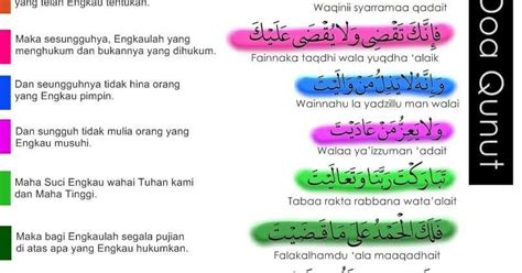 Doa Qunut Dan Bahasa Indonesia Hukum Bacaan Doa Qunut Islam Pedia