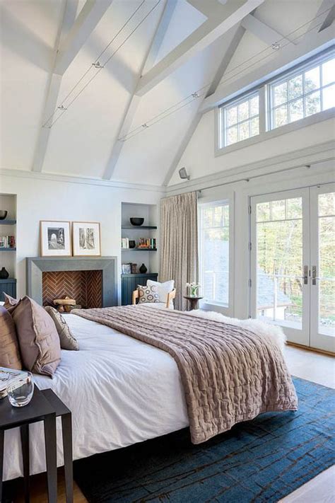 Add ceiling beams to any room to decorate rooms with slanted ceilings to decorate rooms with slanted ceilings decorate attic room with sloped ceiling vaulted ceilings pros cons. Bedroom with Vaulted Ceilings and Juliet Balcony ...