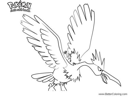 Pokemon Coloring Pages Fearow Free Printable Coloring Pages