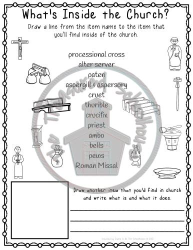 Whats Inside The Church Worksheet Pack Made By Teachers