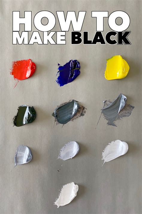 How To Make Black Color Mixing Guide Color Mixing Color Mixing