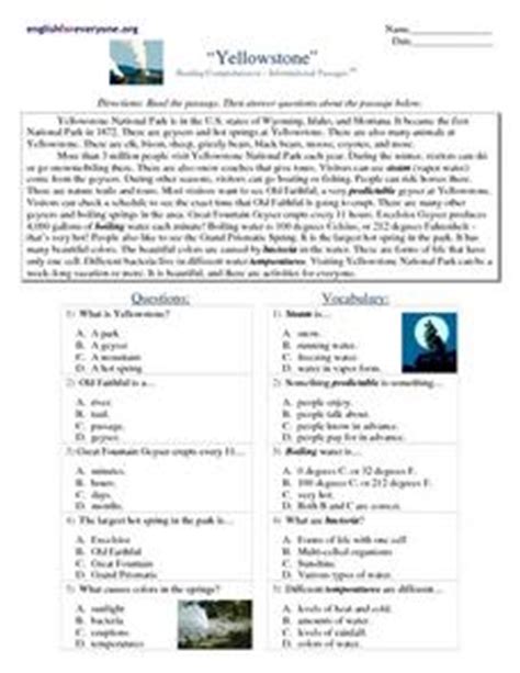 2016 · 6.63 mb · 53,746 downloads· english. Yellowstone 4th - Higher Ed Worksheet | Lesson Planet