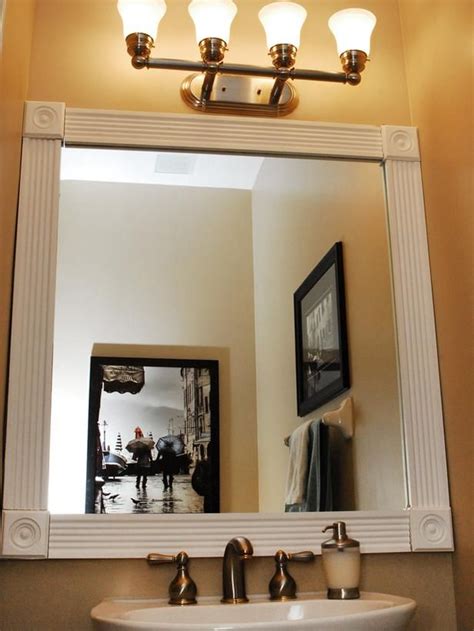 Remodelaholic Framing A Large Bathroom Mirror