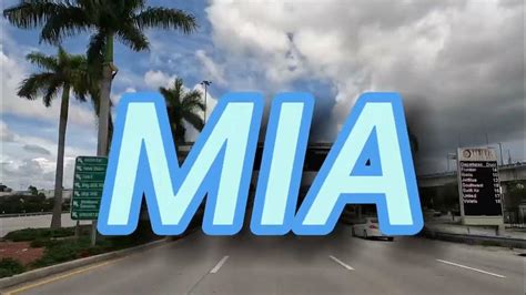 Miami International Airport Mia Departures Terminal Drivingmiami305