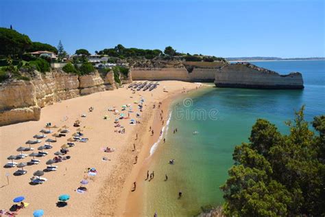 Beautiful Cove Beach In Algarve Portugal Stock Image Image Of
