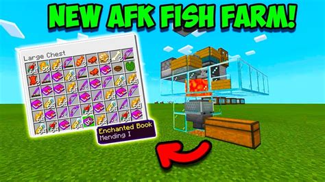 You can get saddles, bottles, enchanted fishing rods, enchanted bows, books, fish. Minecraft Bedrock - WORKING AFK Fish Farm! "PS4, Xbox ...
