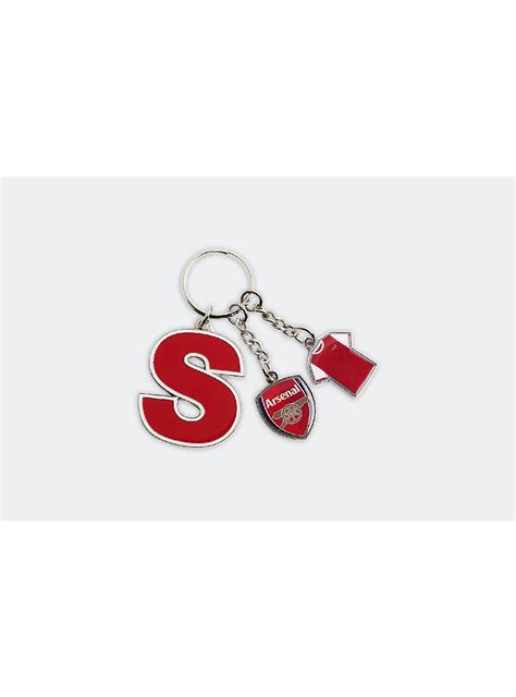 Arsenal Initial Charm Keyring Official Online Store