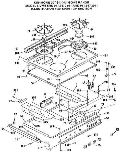 Part of the model number 790 says, that the range is made by fridgidaire. Kenmore Electric Range Model 970 Parts Manual ...