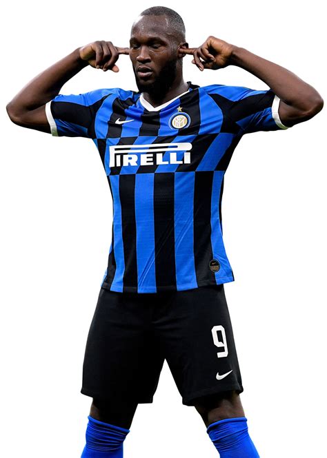 Romelu Lukaku Inter Football Render Footyrenders