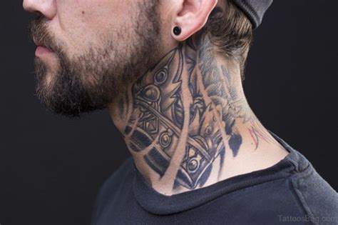 56 Enchanting Black And Gray Neck Tattoos Tattoo Designs