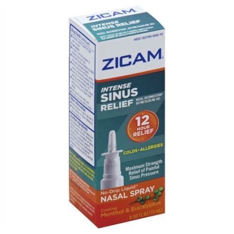 Zicam® Intense Sinus Relief Nasal Spray 05 Fl Oz Fred Meyer