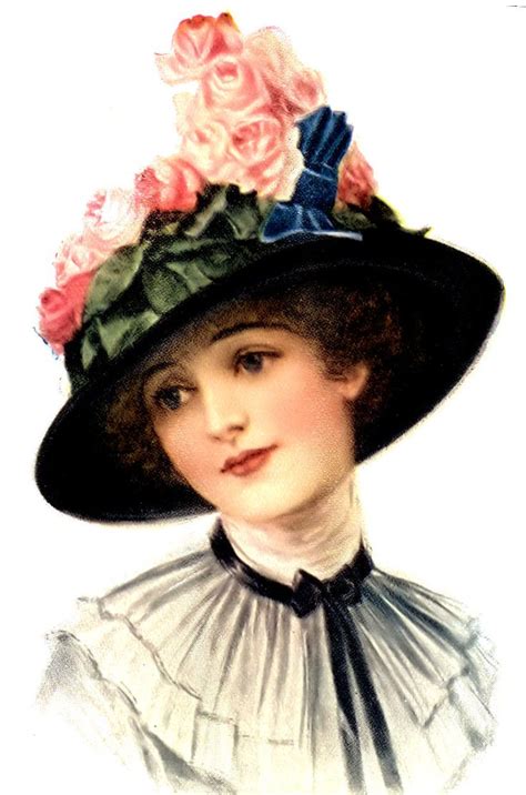Vintage Hat Lady Victorian Women Hats Vintage Victorian Hats