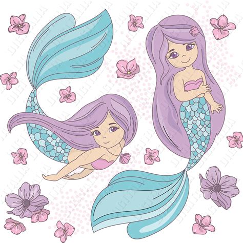 Mermaid Clipart Mermaid Clip Art Mermaids Clipart And Cute Etsy Porn Sex Picture