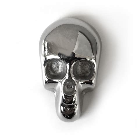 Skull Pin Polished M Lapel Tie Pins M Clip