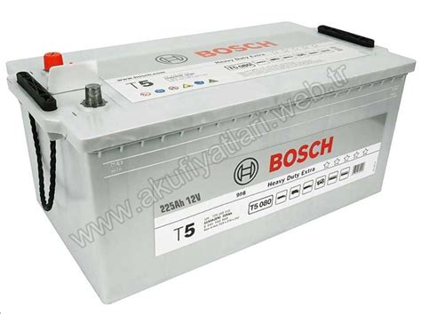 Akü Fiyatları Bosch 225 Amper T5 Serisi Tam Kapalı