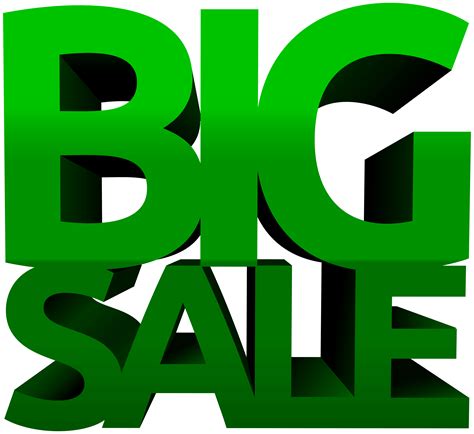 Sales Clip Art Green Sale Stickers Png Download 80007339 Free
