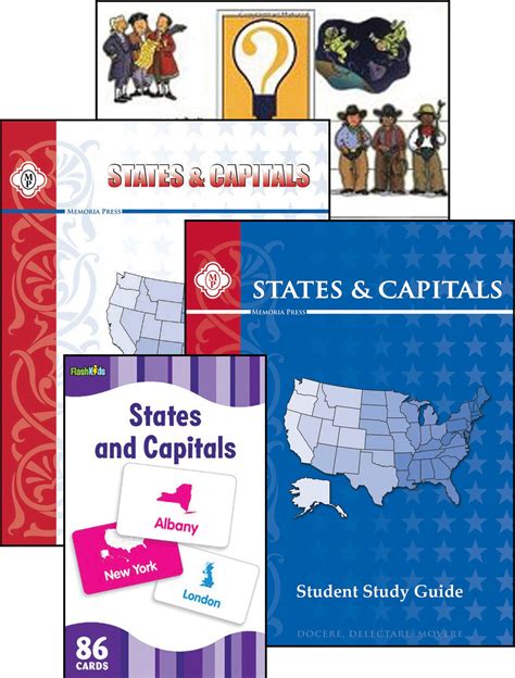 States And Capitals Set Memoria Press States And Capitals United