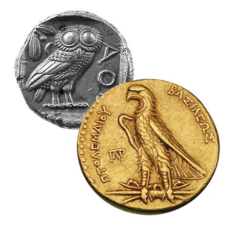Ancient Greek Coins Golden Eagle Coins