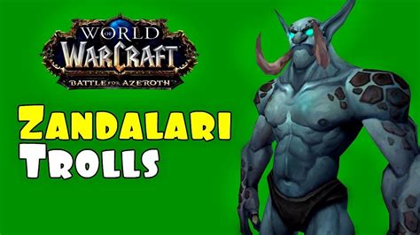zandalari troll male allied race character customization options battle for azeroth youtube