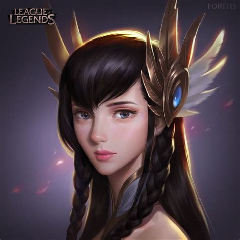 Portrait Of Irelia Riot Games Fan Art [artist Foritis Wong] League Of Legends Waifu Clan