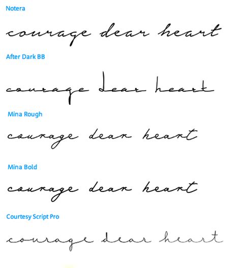 Courage Dear Heart Which Font Tattoo Font Styles Tattoo Script