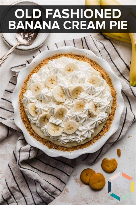 This Old Fashioned Banana Cream Pie Is Made With A Nilla Wafer Pie