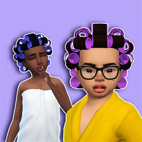 Hbcu Black Girl Hair Rollers Converted To Bougiechloes Cc Closet
