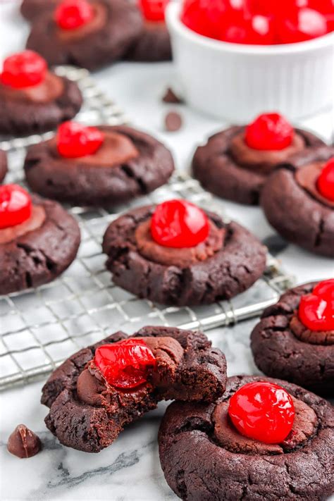 Chocolate Covered Cherry Cookies • Food Folks And Fun