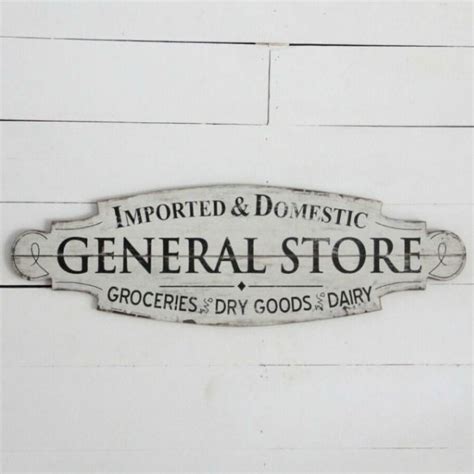 Vintage Inspired General Store Sign Antique Farmhouse
