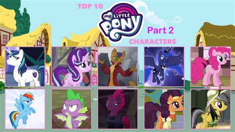 Top 10 Of My Little Pony Characters Part 2 By Elephantdevinart On