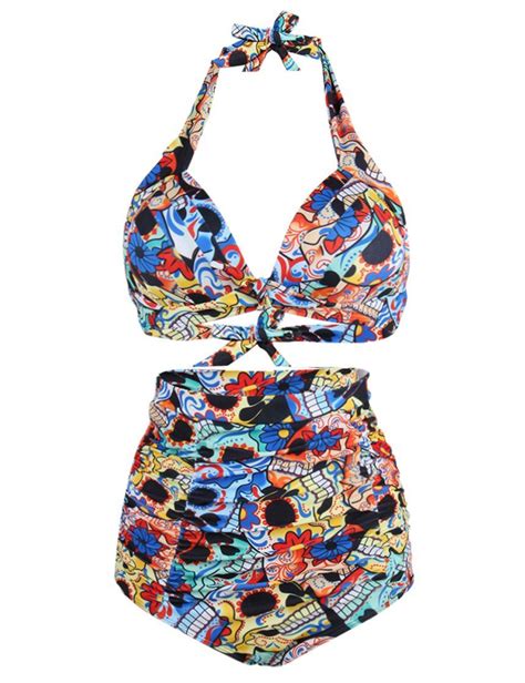 Joymode Two Piece Swimsuit High Waisted Kuru Swimwear Plus Size Bathing
