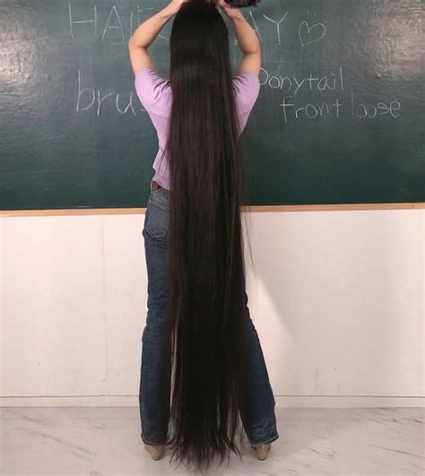 Video Teacher With Ankle Length Hair Realrapunzels In 2021 Hair