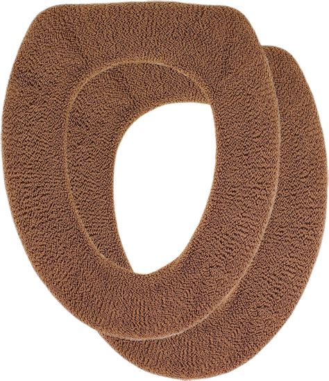 Warm N Comfy Soft Toilet Seat Cover Plush And Thick Fabric