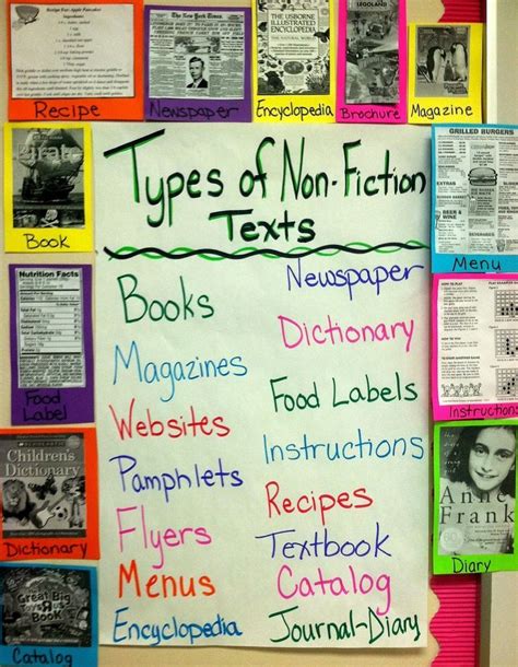 Non Fiction Text Anchor Chart