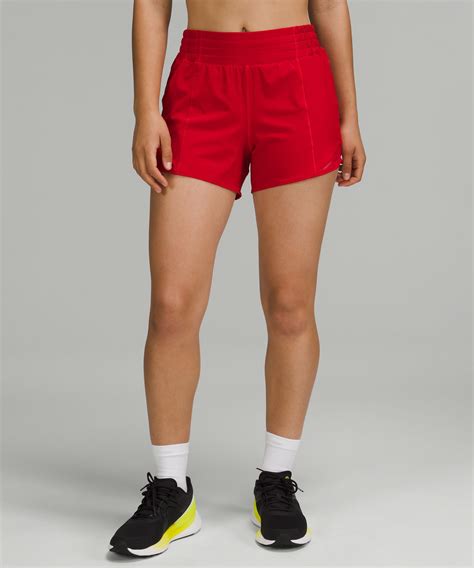 Lululemon Hotty Hot High Rise Lined Shorts 4 In Dark Red Modesens
