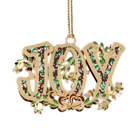 2015 Chemart Joy Brass Christmas Ornament