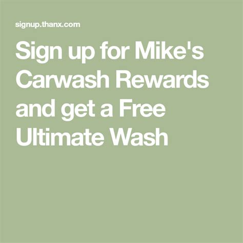 $5 off ultimate wash @ mike's carwash coupon code & deals. Sign up for Mike's Carwash Rewards and get a Free Ultimate ...
