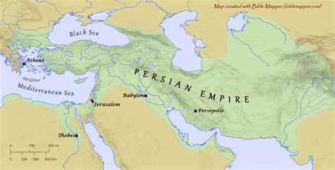 Persian Empire Timeline Map