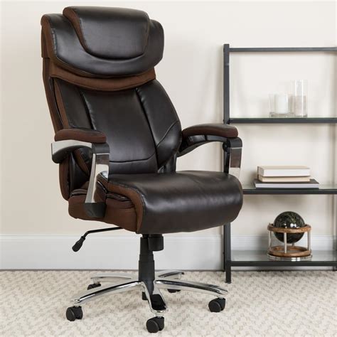 Flash Furniture Brown Officedesk Chair Go2223bn The Home Depot