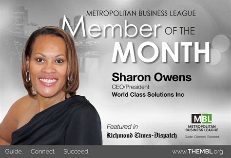 sharon owens member of the month