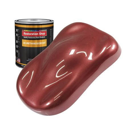 Candy Apple Red Metallic 1 Quart Urethane Basecoat Auto Body Paint