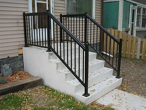 Floral gold & black rail. Home Depot Wrought Iron Step Railing | Steps - Parsons ...